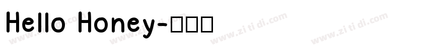 Hello Honey字体转换